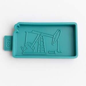 🛢️ Kansas Pump Jack Silicone Mold – Freshie Mold – Oilfield Theme